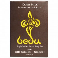 One with Nature, Triple Milled Face & Body Bar, Camel Milk Lemongrass & Aloe, 4 oz (113 g)