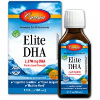 Carlson Labs, Elite DHA, Natural Orange Flavor, 2270 mg, 3.3 fl oz (100 ml)