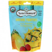 Torie & Howard, Organic, Chewie Fruities, Meyer Lemon & Raspberry, 4 oz (113.40 g)