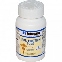 Life Extension, Iron Protein Plus, 300 mg, 100 Capsules