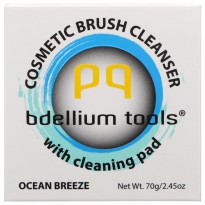 Bdellium Tools, Cosmetic Brush Cleanser with Cleaning Pad, Ocean Breeze, 2.45 oz (70 g)