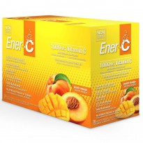 Ener-C, Vitamin C, Effervescent Powdered Drink Mix, Peach Mango, 30 Packets, 10.2 oz (289.2 g)