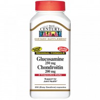 21st Century, Glucosamine 250 mg Chondroitin 200 mg, Original Formula, 200 (Easy Swallow) Capsules